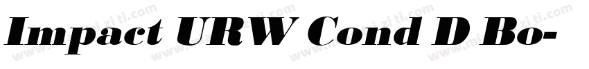 Impact URW Cond D Bo字体转换